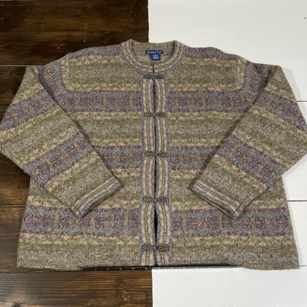 Eagles Eye Nordic Wool Knit Cardigan